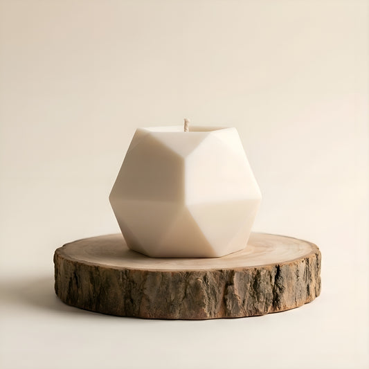 Crystal Facet Candle