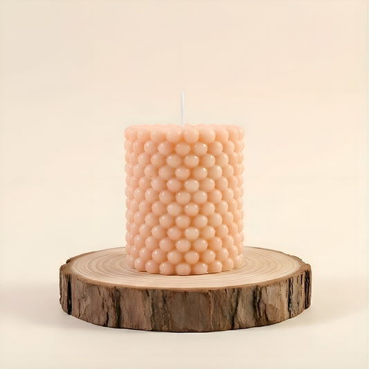 Bubble Pillar Candle